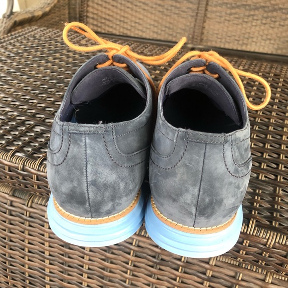 COLE HAAN Men’s Blue Suede Original Grand OS Wing Tips - Size 11M main image 12